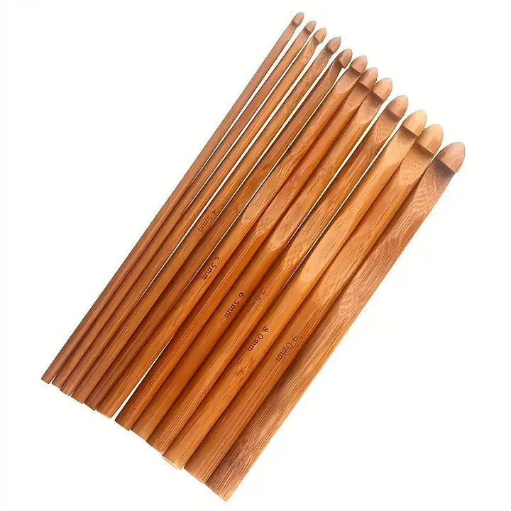 Magnifique Hearts Bamboo Crochet Hook Set – 12 Piece Set 3mm–10mm - Pisgah Needleworks