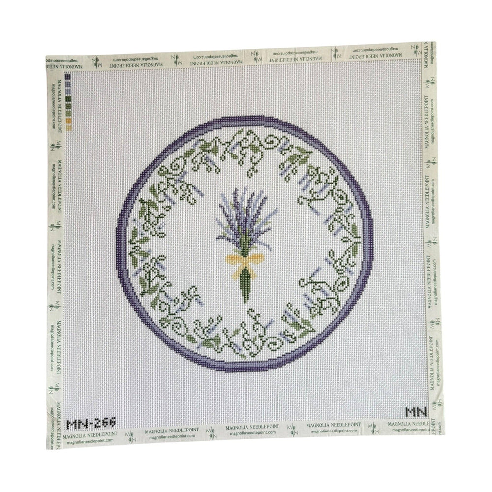 Magnolia Needlepoint - Lavender Bundles Plate - Pisgah Needleworks
