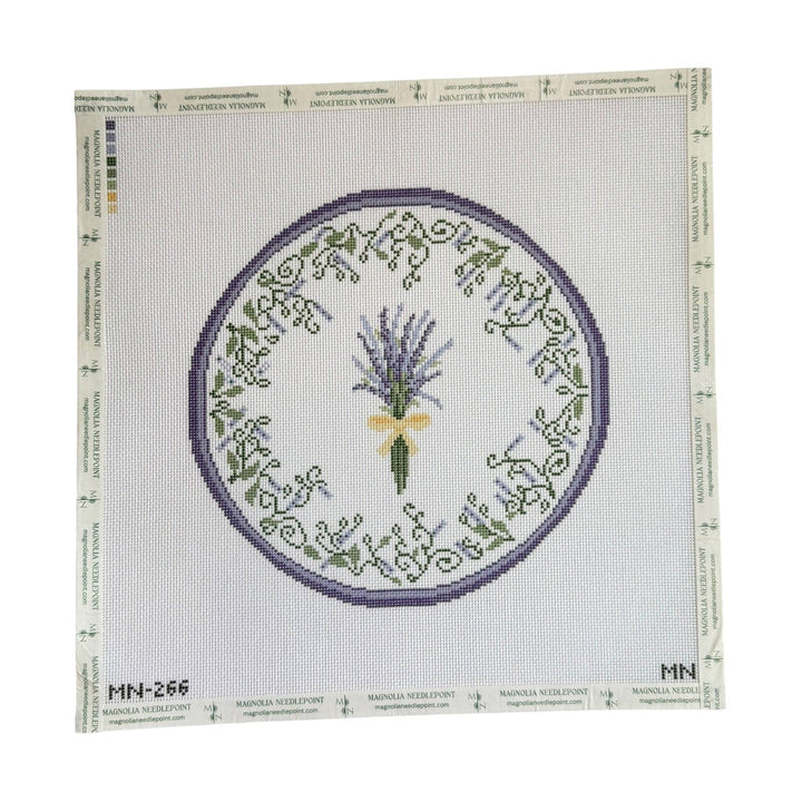 Magnolia Needlepoint - Lavender Bundles Plate - Pisgah Needleworks