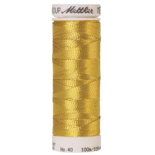 Mettler Silky Sheen Metallic 40 Thread – Color 490 (100m) - Pisgah Needleworks