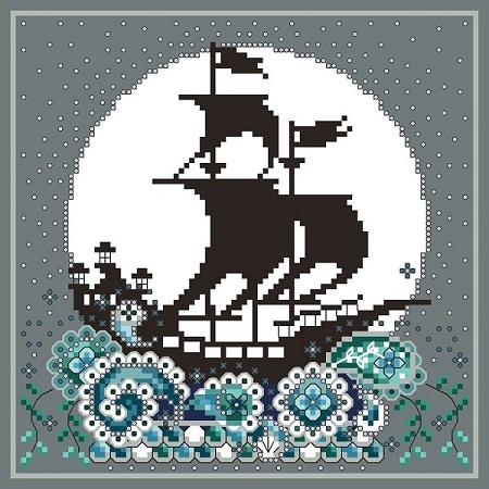 Midnight Sail Cross Stitch Pattern | Shannon Christine Designs - Pisgah Needleworks