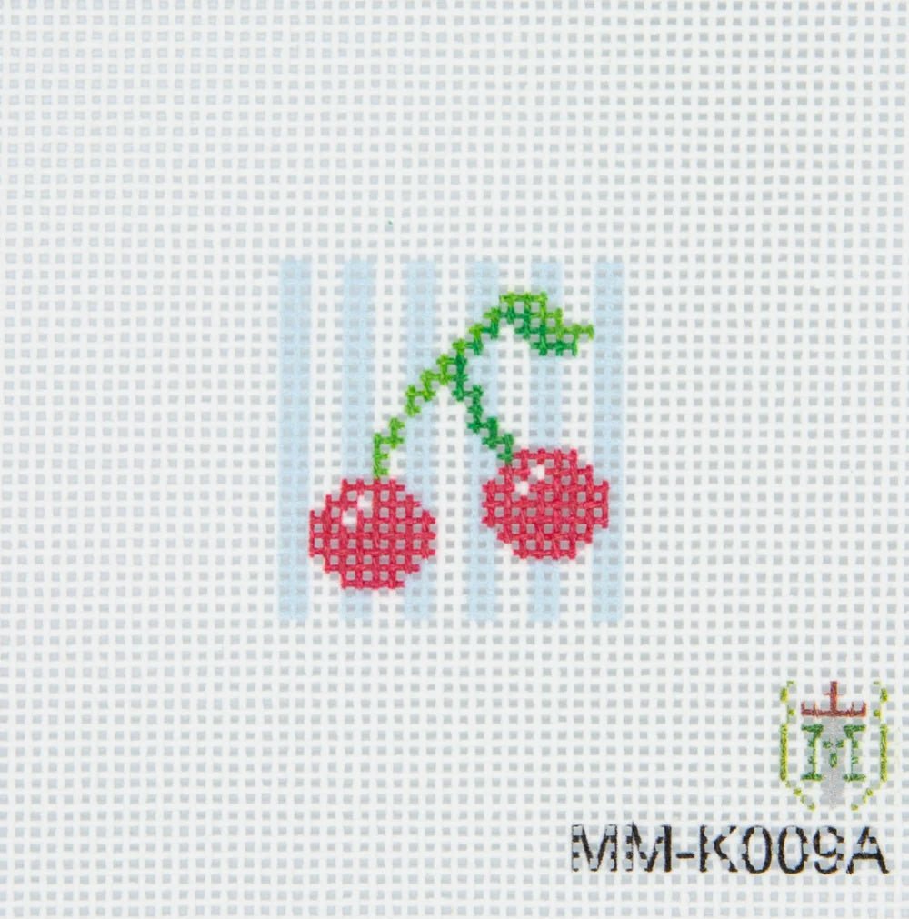 Misty Morrow Cherry Needlepoint Canvas – 18 Mesh - Pisgah Needleworks