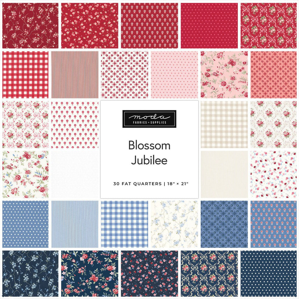 Moda Blossom Jubilee Mini Charm by Bunny Hill Designs | 2.5" Squares - Pisgah Needleworks