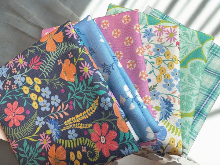Moda Cannon Beach Fat Quarter Bundle with Free Quilt Pattern & Video Tutorial | 12 Piece Curated Bundle by Pisgah Needleworks - Pisgah Needleworks