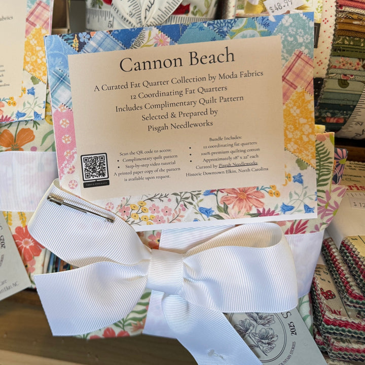 Moda Cannon Beach Fat Quarter Bundle with Free Quilt Pattern & Video Tutorial | 12 Piece Curated Bundle by Pisgah Needleworks - Pisgah Needleworks