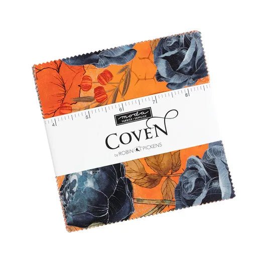 Moda Coven Charm Pack | Robin Pickens 5" Halloween Precut Fabric Squares - Pisgah Needleworks