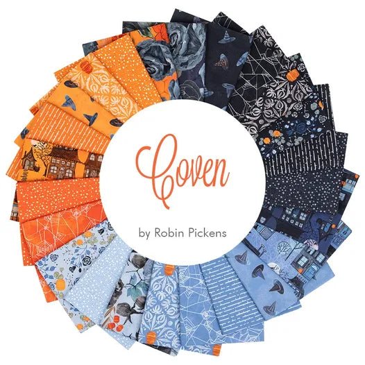 Moda Coven Layer Cake | Robin Pickens 10" Halloween Precut Fabric Squares - Pisgah Needleworks