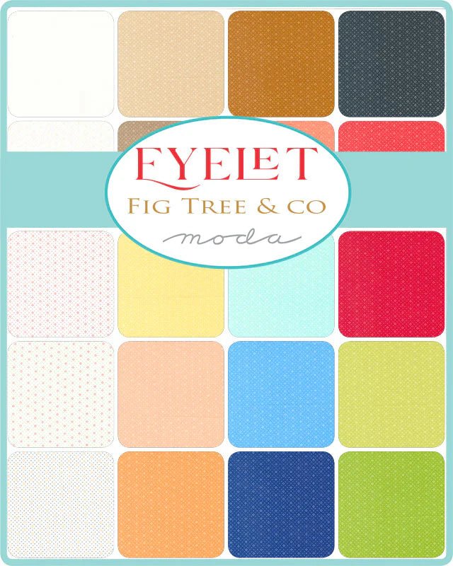 Moda Eyelet Jelly Roll Fabric Strips – Fig Tree & Co 2.5" Precut Bundle - Pisgah Needleworks