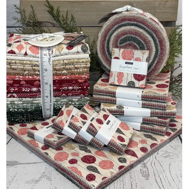 Moda Fabrics Gingerbread Lane Collection Fabric – Sold by the 1/4 Yard - Pisgah Needleworks