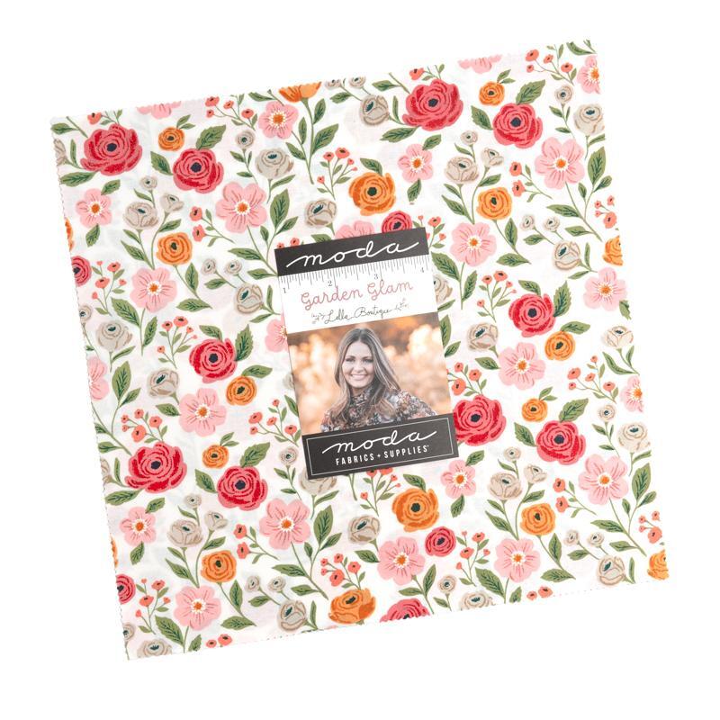 Moda Garden Glam Mini Charm by Lella Boutique | 2.5" Fabric Squares - Pisgah Needleworks