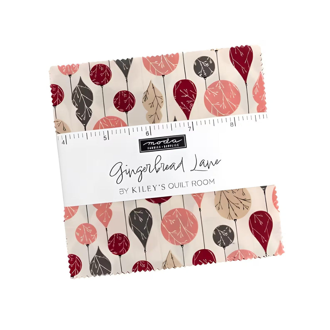 Moda Gingerbread Lane Charm Pack 5" Squares – Christmas Fabric by Kiley’s Quilt Room - Pisgah Needleworks