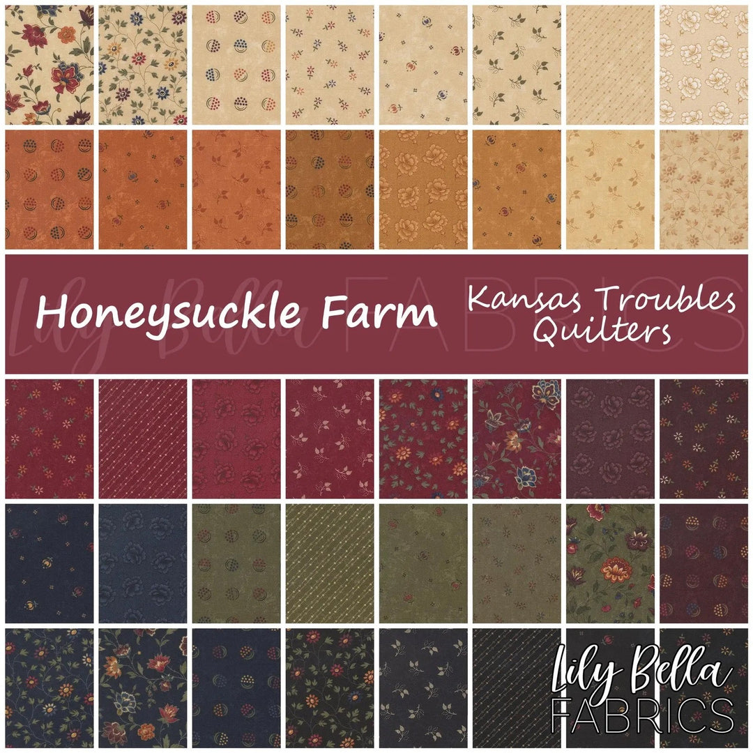 Moda Honeysuckle Farm Charm Pack by Kansas Troubles Quilters | 5" Squares - Pisgah Needleworks