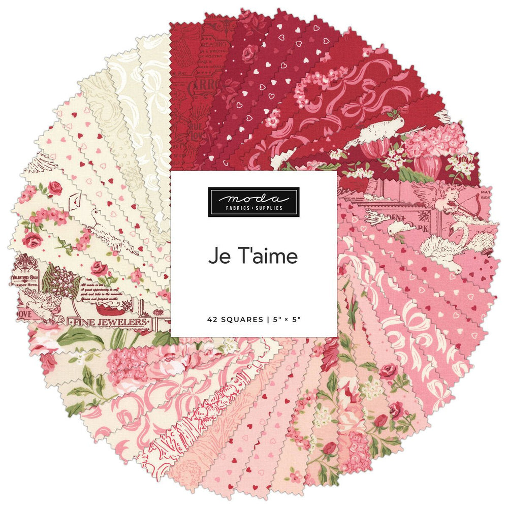 Moda Je T’aime Charm Pack | Stacy Iest Hsu 5" Precut Squares - Pisgah Needleworks