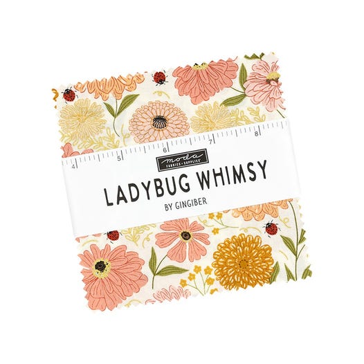 Moda Ladybug Whimsy Jelly Roll by Gingiber | 2½" Fabric Strips - Pisgah Needleworks