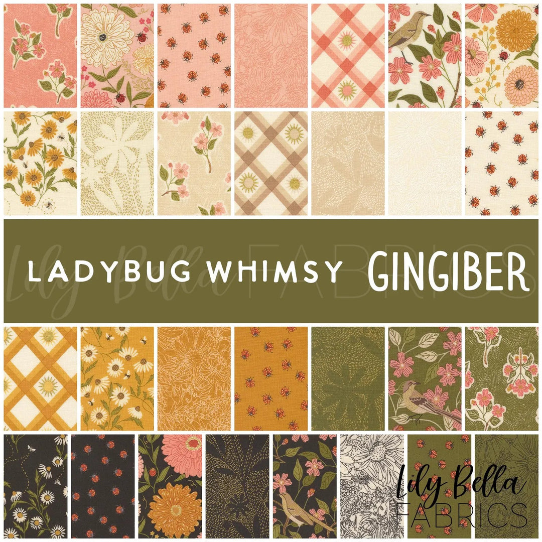Moda Ladybug Whimsy Jelly Roll by Gingiber | 2½" Fabric Strips - Pisgah Needleworks