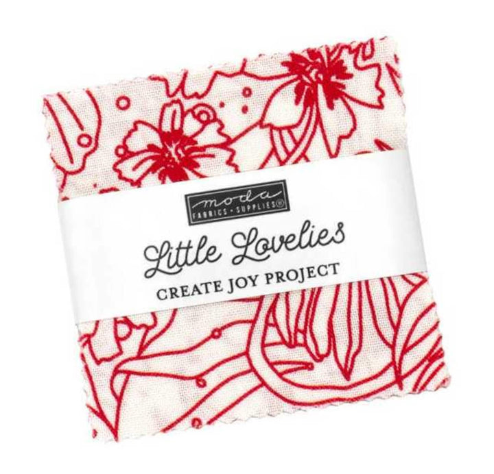 Moda Little Lovelies Mini Charm by Create Joy Project | 2.5" Fabric Squares - Pisgah Needleworks