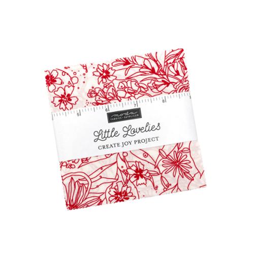 Moda Little Lovelies Mini Charm by Create Joy Project | 2.5" Fabric Squares - Pisgah Needleworks