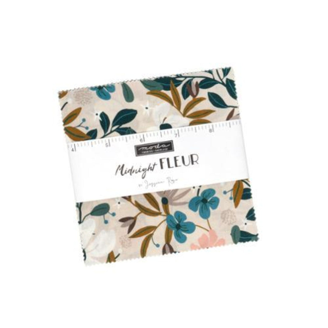 Moda Midnight Fleur Charm Pack by Jessica Rose | 5" Fabric Squares - Pisgah Needleworks