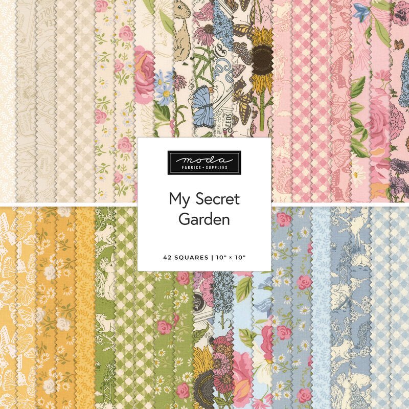 Moda My Secret Garden Layer Cake® | Stacy Iest Hsu 10" Precut Fabric Squares - Pisgah Needleworks