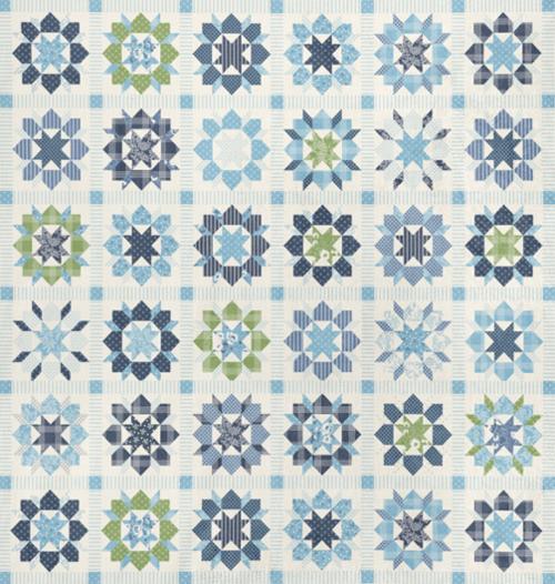 Moda Nantucket Summer Quilt Cuddle Fabric | Ultra Soft Throw & Blanket Fabric | Sold by 1/4 Yard - Pisgah Needleworks