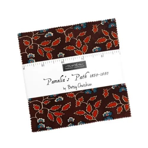 Moda Pamelia's Path Charm Pack by Betsy Chutchian - Pisgah Needleworks