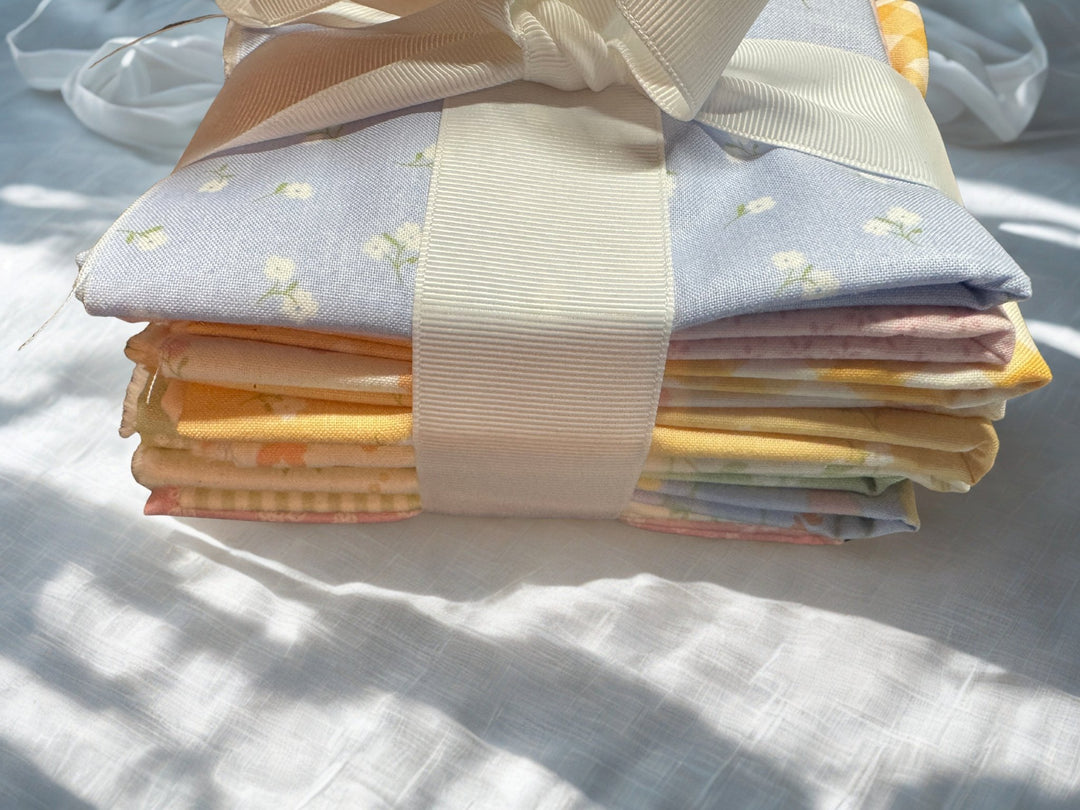 Moda Pastel Prairie Fat Quarter Bundle with Free Quilt Pattern & Video Tutorial | 12 Piece Curated Bundle by Pisgah Needleworks - Pisgah Needleworks