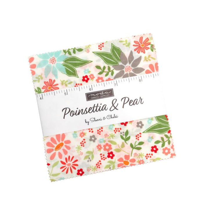 Moda Poinsettia & Pear Charm Pack by Sherri & Chelsi - Pisgah Needleworks