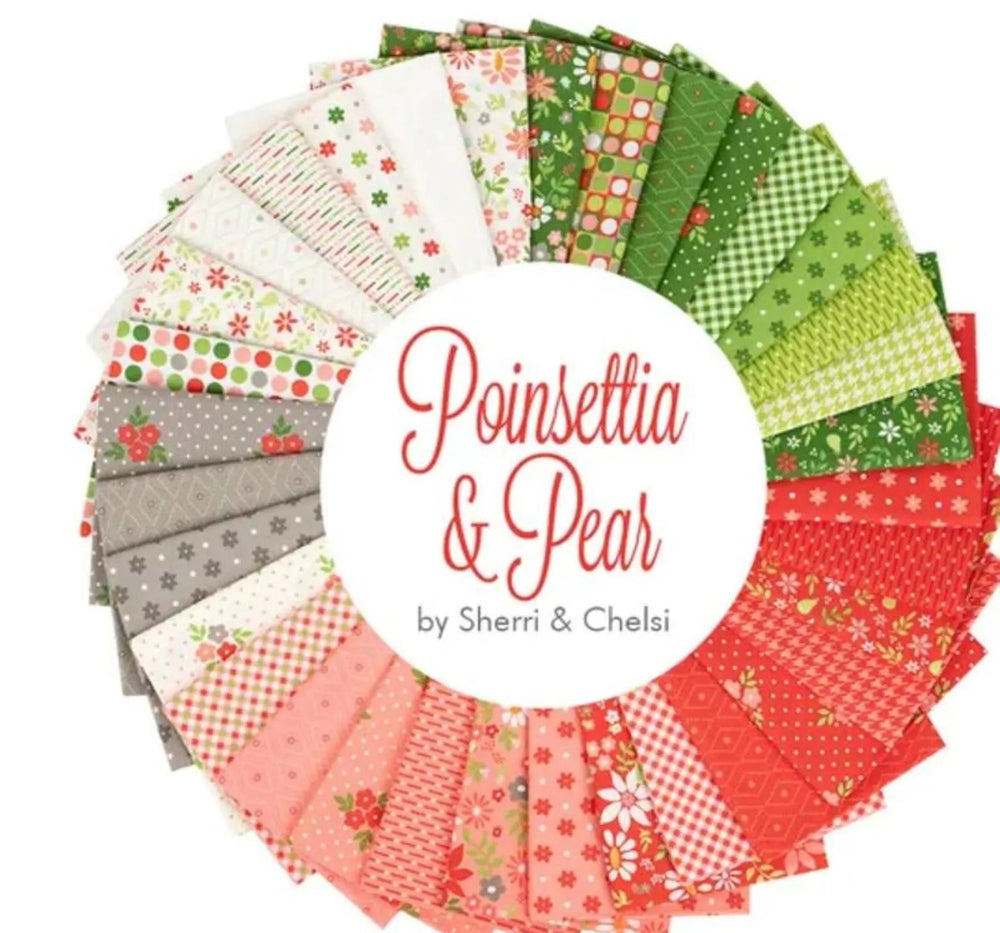 Moda Poinsettia & Pear Charm Pack by Sherri & Chelsi - Pisgah Needleworks