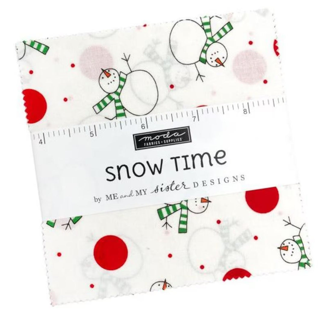 Moda Snow Time Charm Pack 5" Squares – Christmas Fabric by Me & My Sister Designs - Pisgah Needleworks