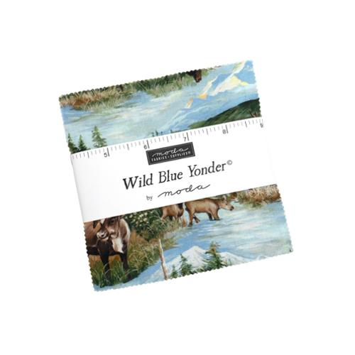 Moda Wild Blue Yonder Charm Pack – 5" Precut Quilt Fabric by Moda - Pisgah Needleworks