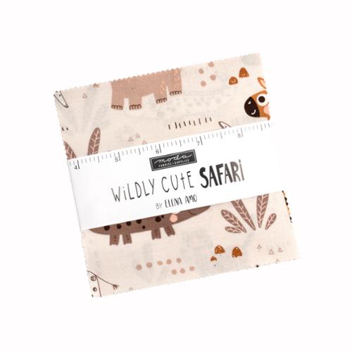 Moda Wildly Cute Safari Charm Pack | 5" Fabric Squares - Pisgah Needleworks
