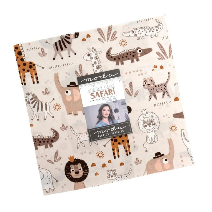 Moda Wildly Cute Safari Charm Pack | 5" Fabric Squares - Pisgah Needleworks