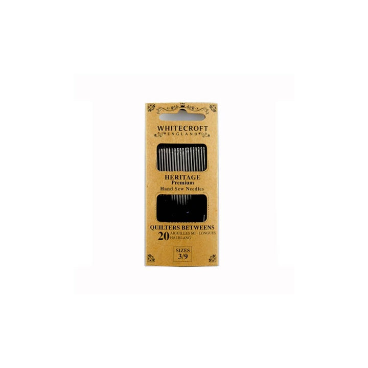 Nurge - Heritage Quilters Needles - Sizes 3 to 9 - 10 wallets of 20 - Pisgah Needleworks