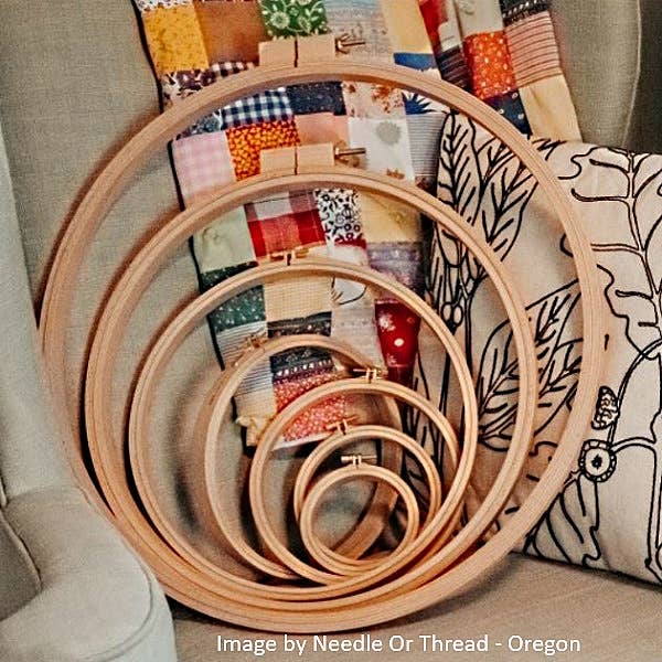 Nurge - Nurge Beech Quilt Hoops: 500mm(19.7") x 24mm (1") Deep - Pisgah Needleworks