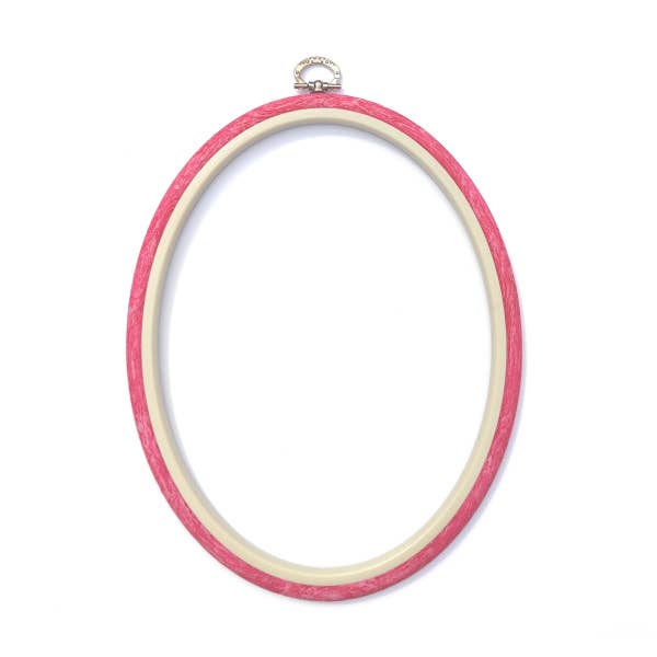 Nurge - Nurge Flexi Hoops Oval 18 x 23cm (7 " x 9"): Sand - Pisgah Needleworks