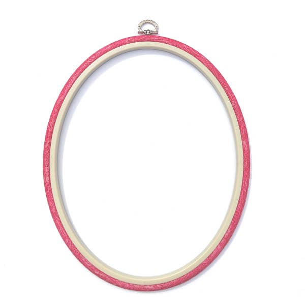 Nurge - Nurge Flexi Hoops Oval 22 x 27cm (8.7" x 10.6"): Sand - Pisgah Needleworks