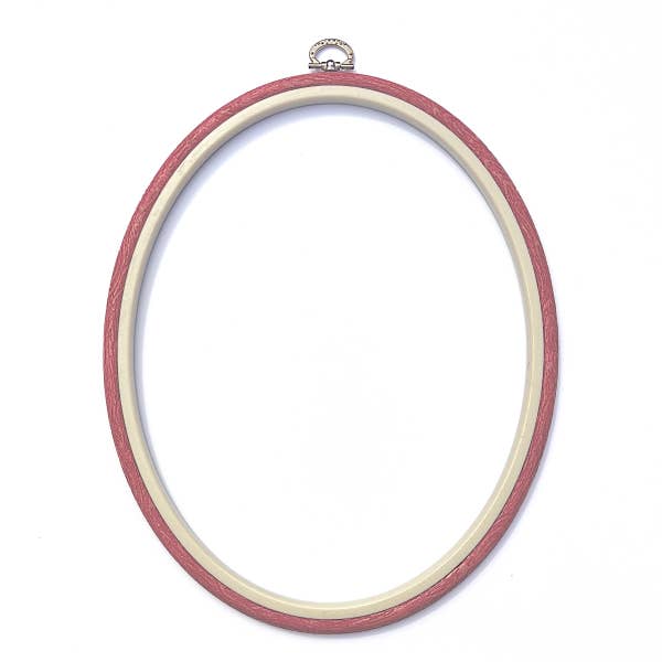 Nurge - Nurge Flexi Hoops Oval 22 x 27cm (8.7" x 10.6"): Sand - Pisgah Needleworks