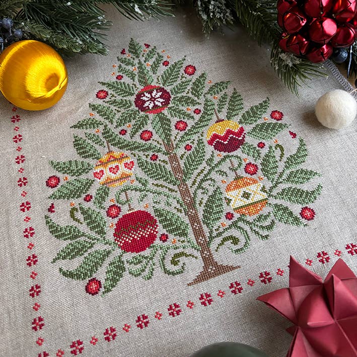 Oh Christmas Tree Cross Stitch Kit – Love Poppet (14ct Aida) - Pisgah Needleworks
