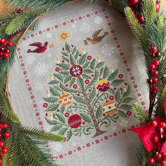 Oh Christmas Tree Cross Stitch Kit – Love Poppet (14ct Aida) - Pisgah Needleworks