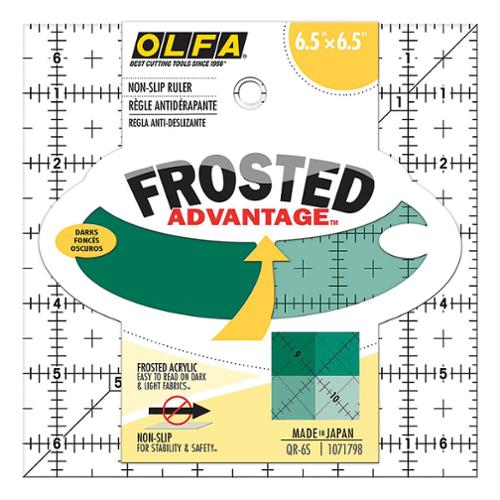 Olfa Frosted Acrylic Ruler Square – 6.5" (QR 6S) - Pisgah Needleworks