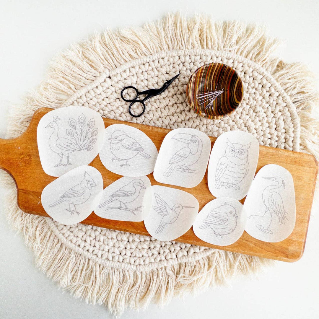 Olmsted Needlework Co. - Bird Embroidery Stick and Stitch Patterns - Pisgah Needleworks