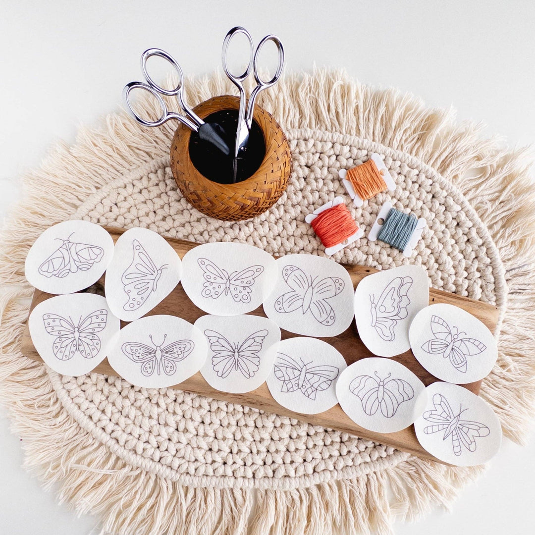 Olmsted Needlework Co. - Butterfly Stick and Stitch Embroidery Patterns - Pisgah Needleworks