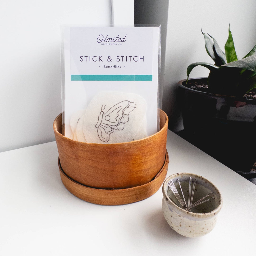 Olmsted Needlework Co. - Butterfly Stick and Stitch Embroidery Patterns - Pisgah Needleworks