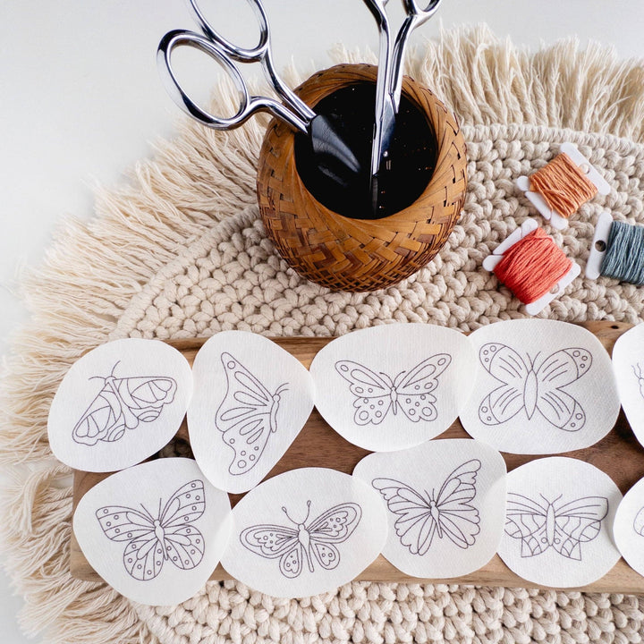 Olmsted Needlework Co. - Butterfly Stick and Stitch Embroidery Patterns - Pisgah Needleworks