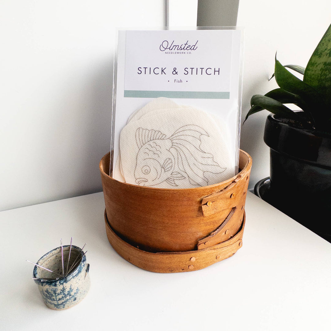 Olmsted Needlework Co. - Fish Embroidery Stick and Stitch Patterns - Pisgah Needleworks