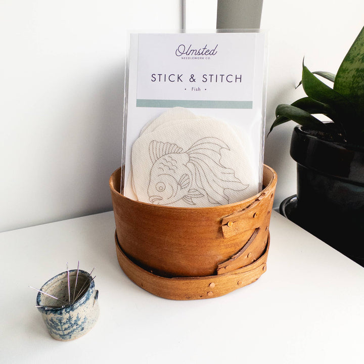 Olmsted Needlework Co. - Fish Embroidery Stick and Stitch Patterns - Pisgah Needleworks