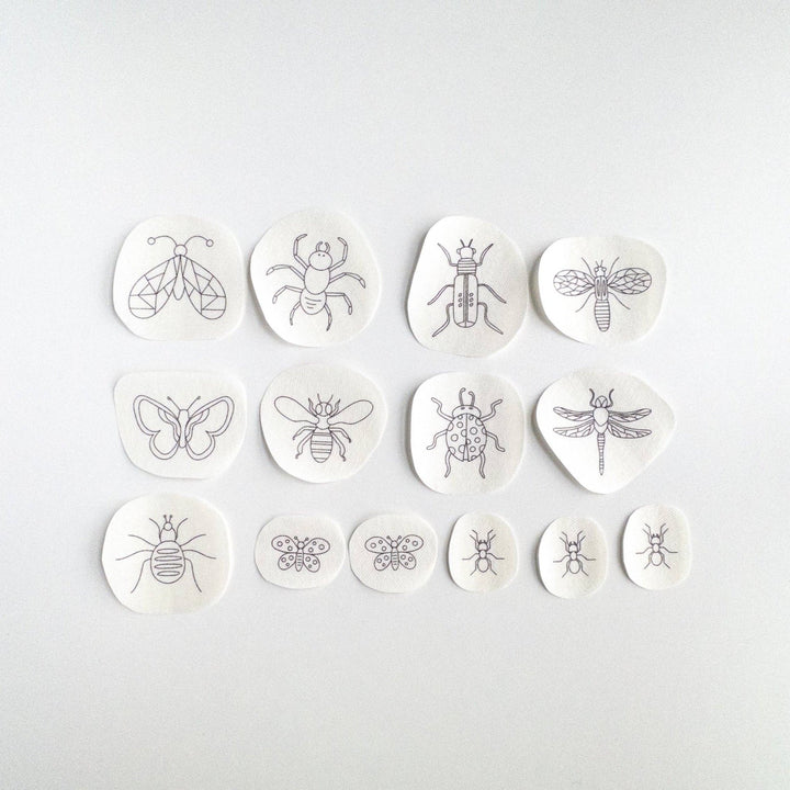 Olmsted Needlework Co. - Insect Stick and Stitch Embroidery Patterns - Pisgah Needleworks