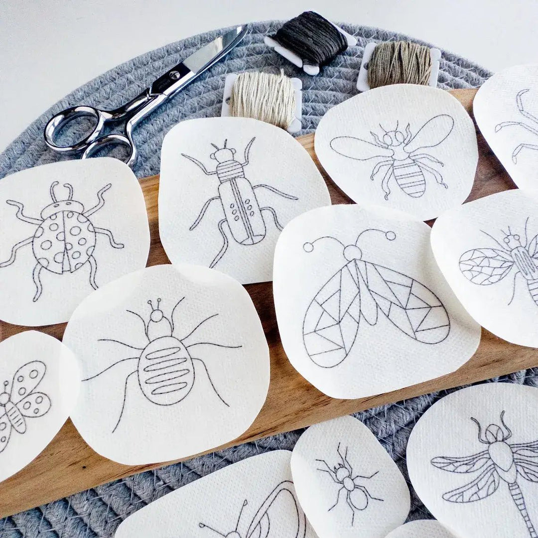 Olmsted Needlework Co. - Insect Stick and Stitch Embroidery Patterns - Pisgah Needleworks