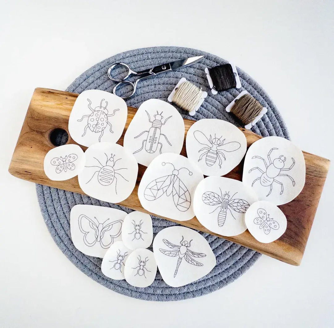 Olmsted Needlework Co. - Insect Stick and Stitch Embroidery Patterns - Pisgah Needleworks