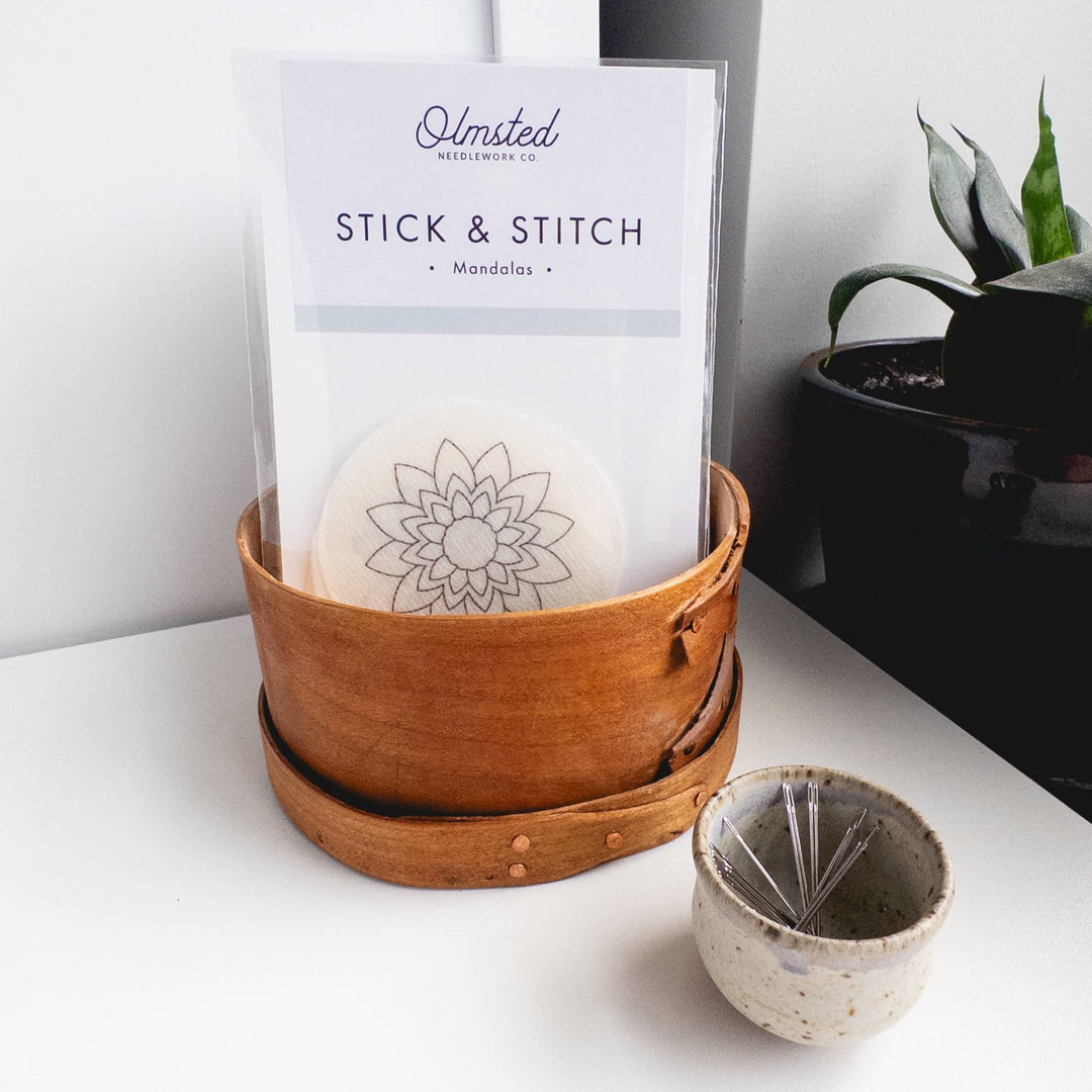 Olmsted Needlework Co. - Mandala Stick and Stitch Embroidery Patterns - Pisgah Needleworks